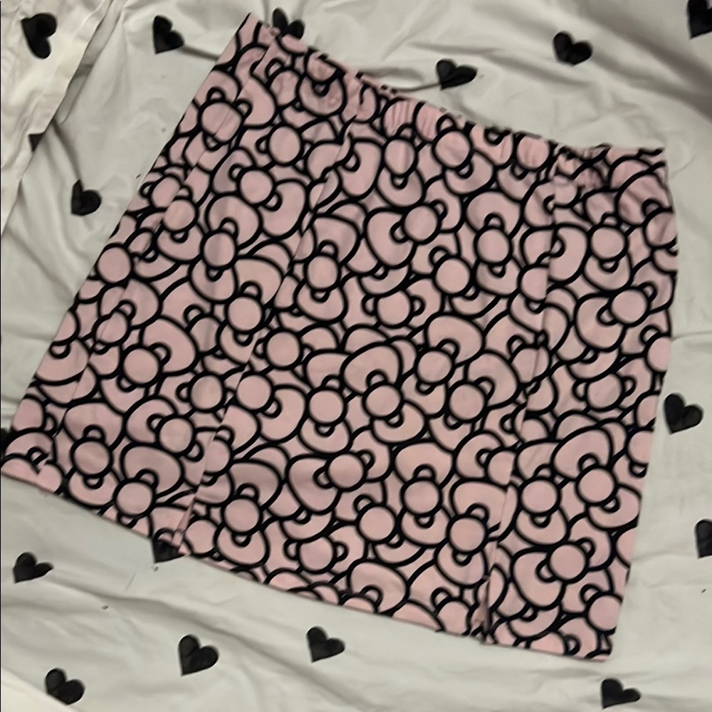 Hello Kitty Cream Mini Pencil Skirt for Night Out